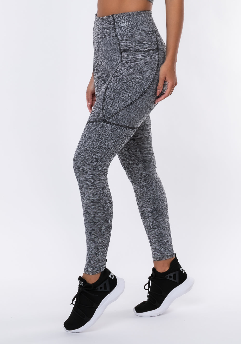 Calça Legging Nation Com Bolso Lateral Mescla Dlk – DLK Moda Fitness