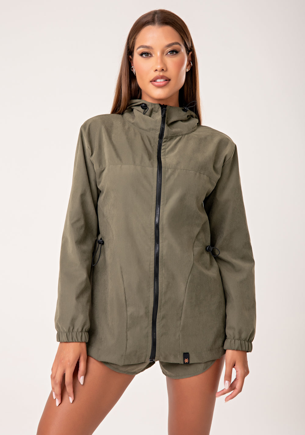 Parka Feminina Verde Com Capuz Lush Dlk – DLK Moda Fitness