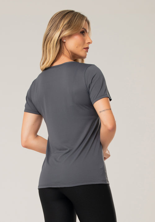 Blusa Dryfit Grafite Básica Dlk
