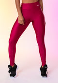 Calça Legging Happiness Com Elástico Lateral Cereja Dlk