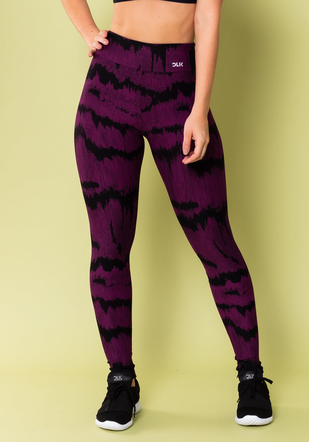 Calça Legging Energy Estampada Frequência Roxo Dlk