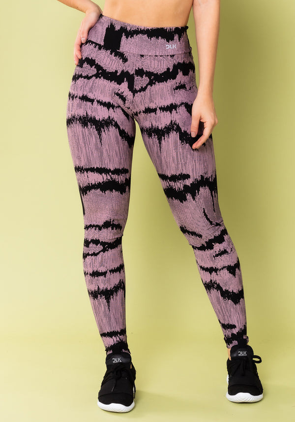 Calça Legging Energy Estampada Frequência Lilás Dlk
