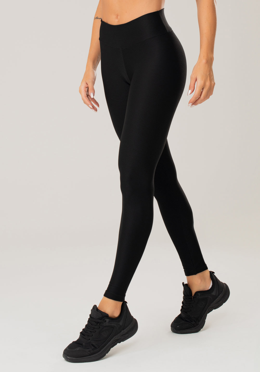 Calça Legging Happiness Texturizada Preta Dlk – DLK Moda Fitness