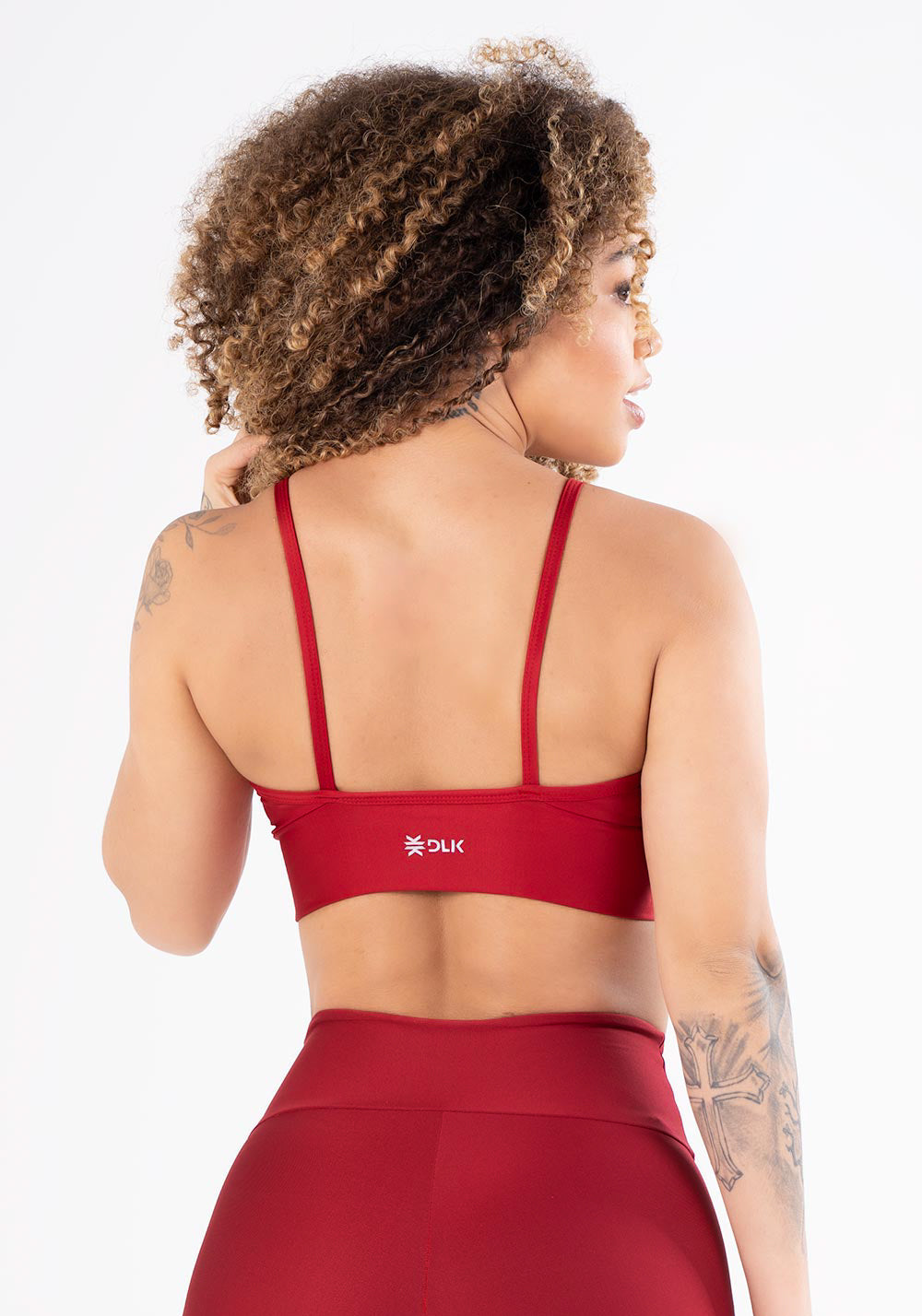 Top Equilibrium Vermelho Com Bojo E Alças Finas Dlk