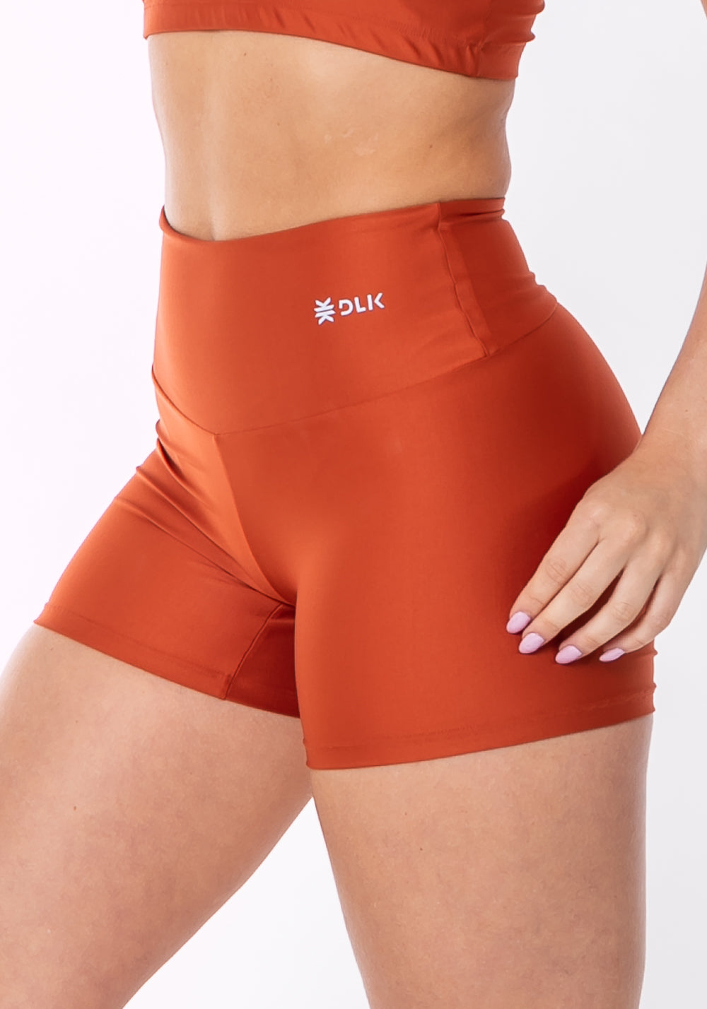 Short Equilibrium Laranja Com Cós Largo Dlk