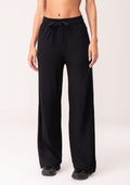 Calça Moletinho Feminina Preto Com Bolso Oasis Dlk