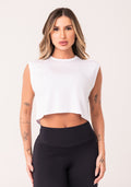 Cropped Regata Feminino Branco Oasis Dlk