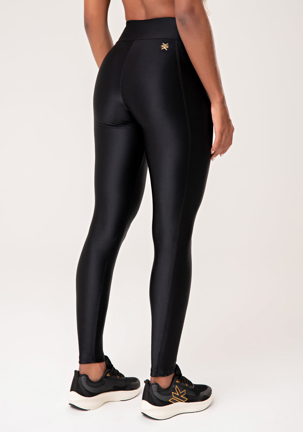 Legging Fitness Feminina Preto Com Pesponto Lush Dlk