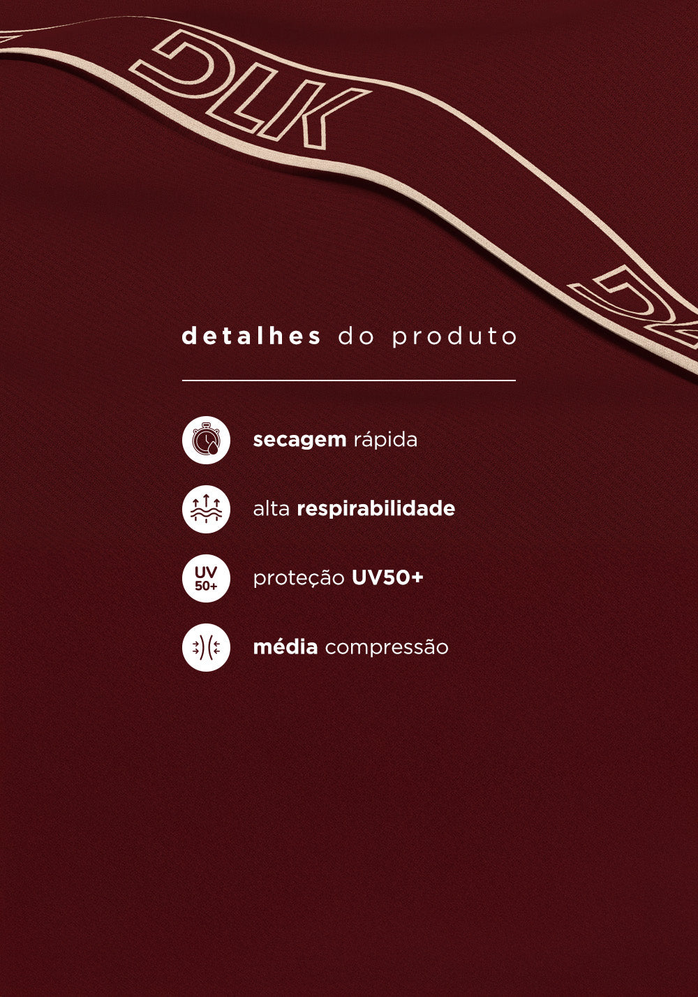 Short Fitness Feminino Com Elástico Lateral Activity Dlk Vermelho Cereja