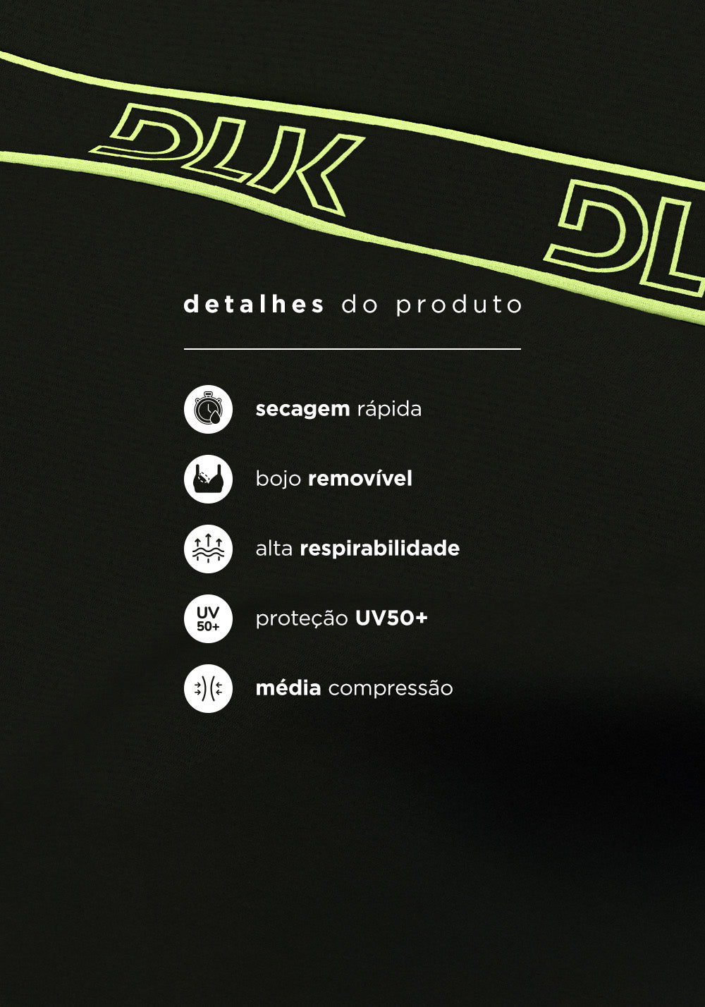 Top Fitness Feminino Com Bojo E Alças Duplas De Elástico Activity Dlk Preto