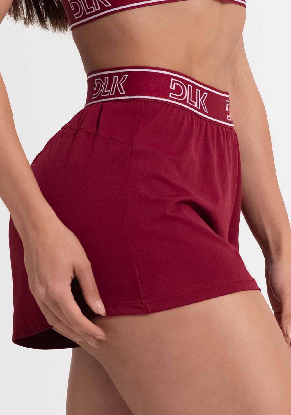 Short Fitness Feminino Soltinho Com Elástico No Cós Activity Dlk