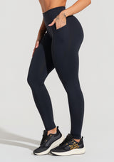 Legging Fitness Feminina Com Bolsos Soul Dlk Preto
