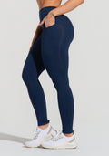 Legging Fitness Feminina Com Bolsos Soul Dlk Azul Marinho