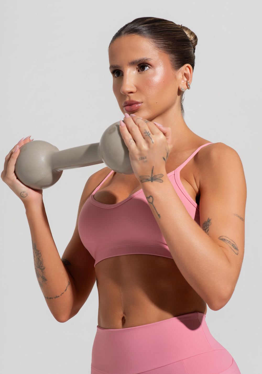Top Fitness Feminino Com Alças Finas Reguláveis Soul Dlk Rosa