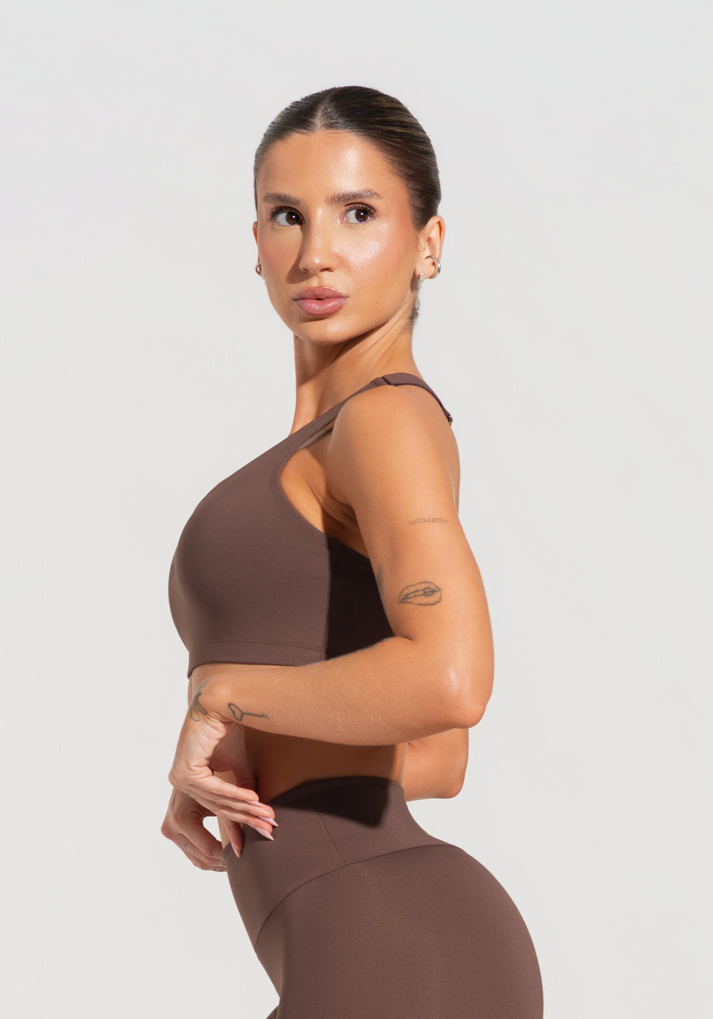 Top Fitness Feminino Com Alças Reguláveis Soul Dlk Marrom