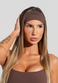 Faixa De Cabelo Esportiva Feminina Soul Dlk Marrom