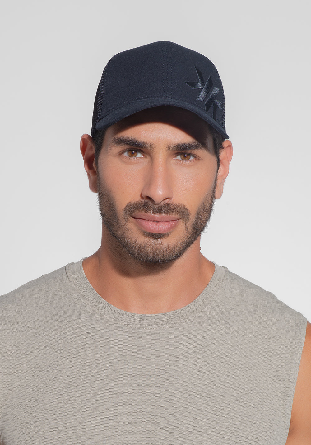 Boné Masculino Com Tela Preto Dlk