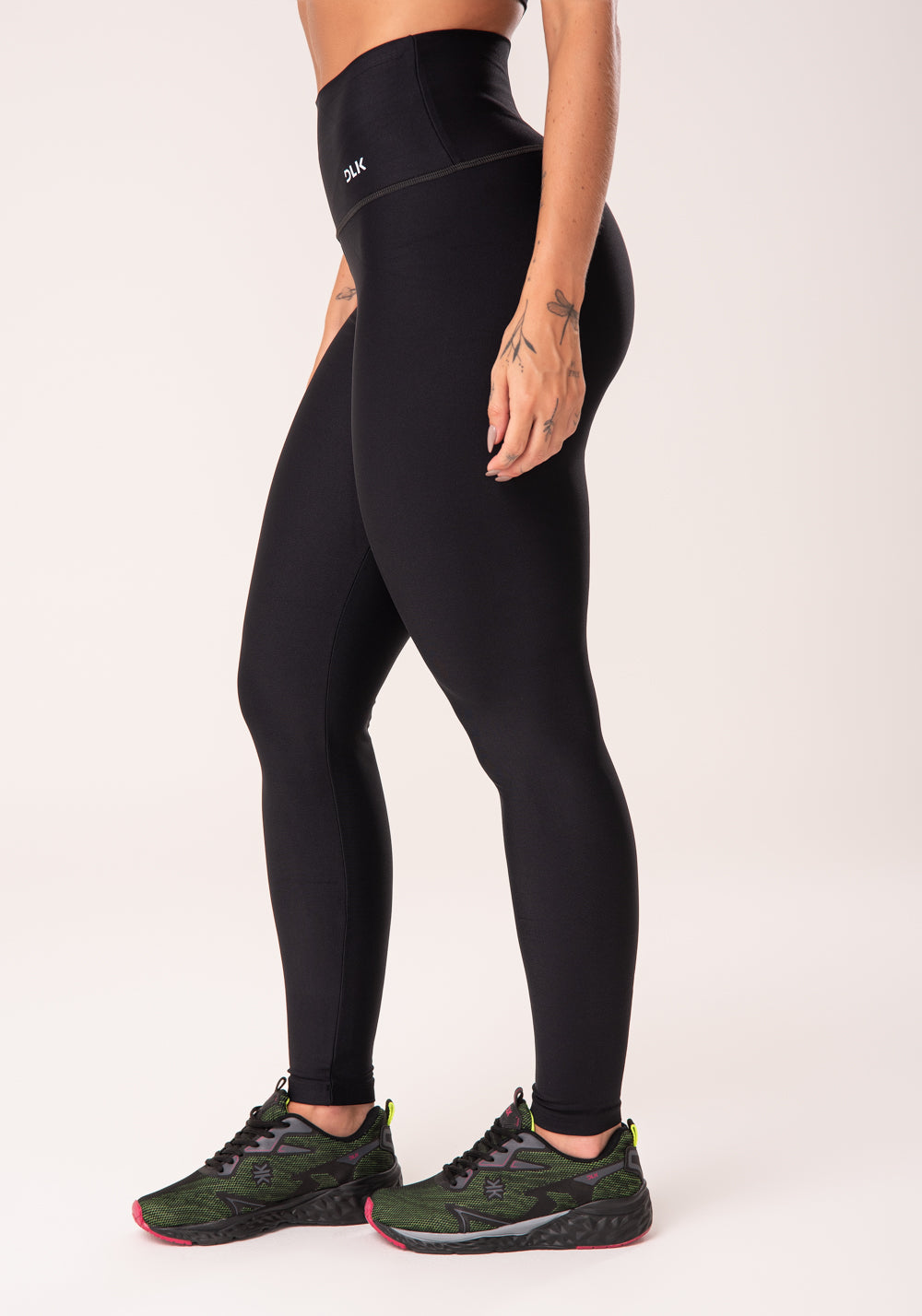 Legging Fitness Feminina Preta Cintura Alta Basic Dlk – DLK Moda