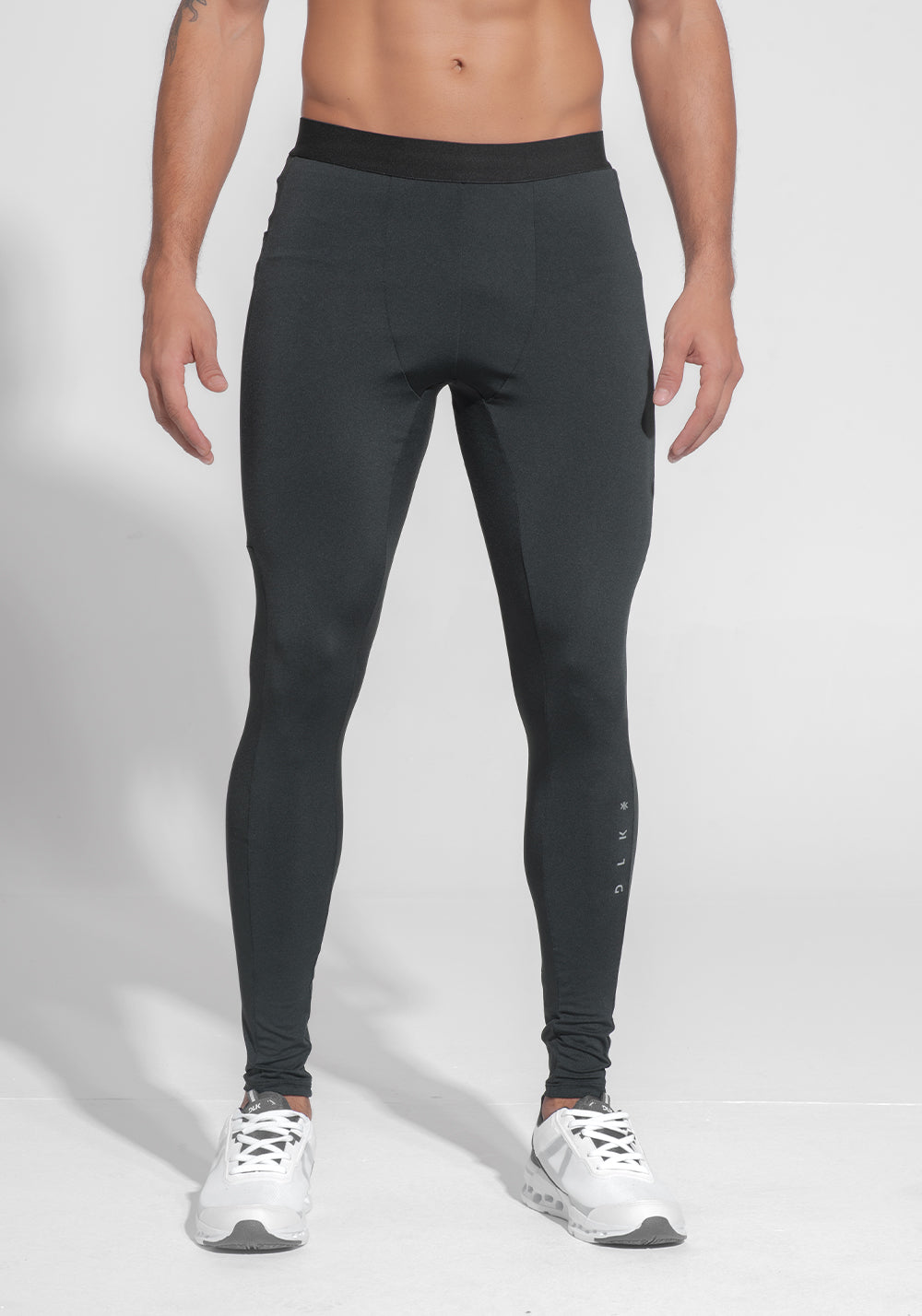 Calça Legging Masculina Segunda Pele Com Bolsos Dlk Preto