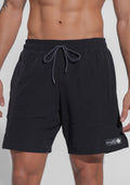 Bermuda Fitness Masculina Com Bolsos E Fenda Lateral Dlk Preto