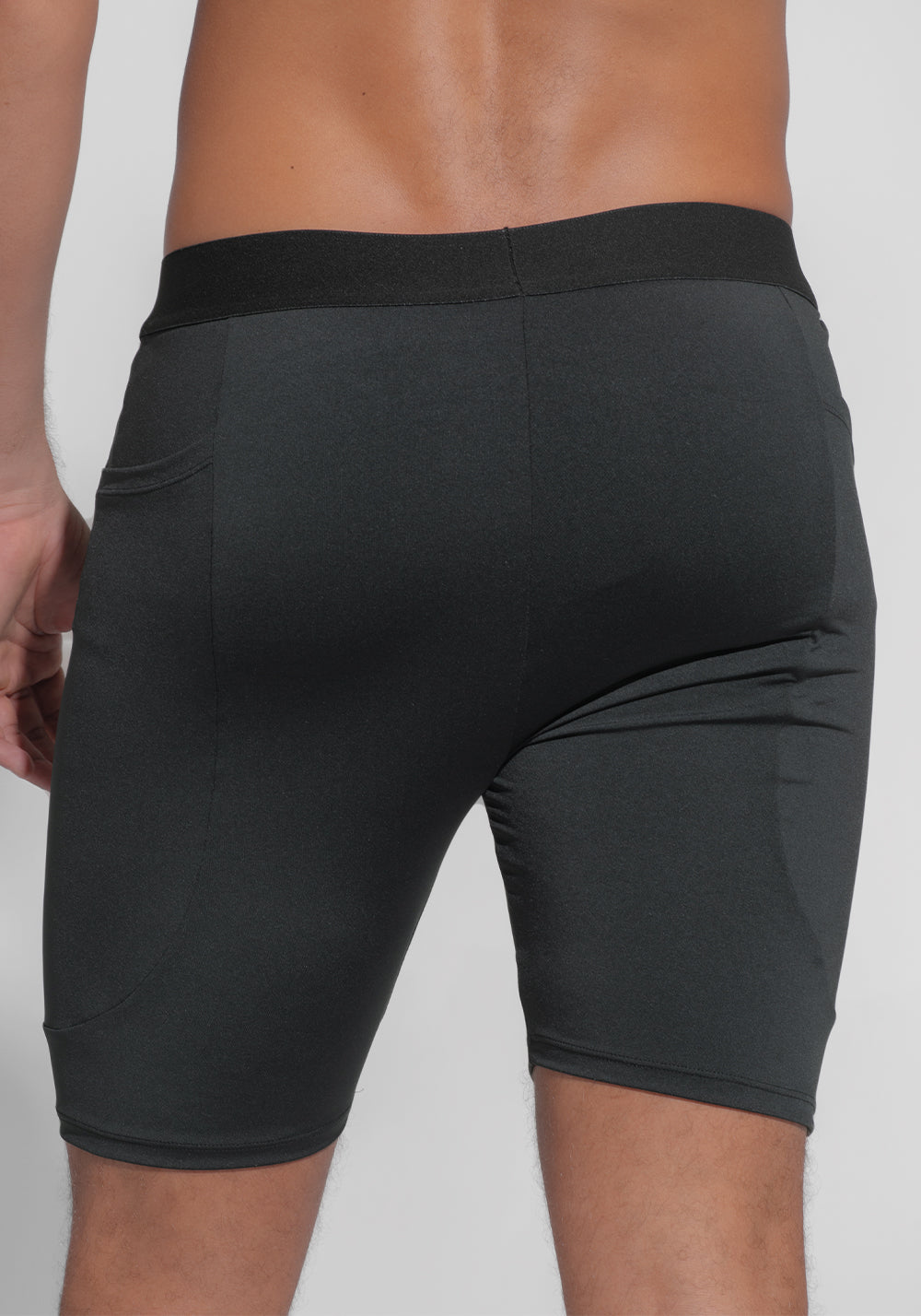 Bermuda Fitness Masculina Segunda Pele Com Bolsos Dlk Preto