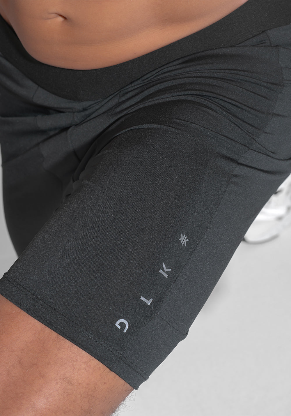 Bermuda Fitness Masculina Segunda Pele Com Bolsos Dlk Preto