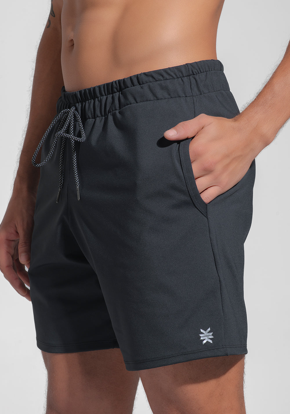 Short Fitness Masculino Com Bolsos Dlk Preto