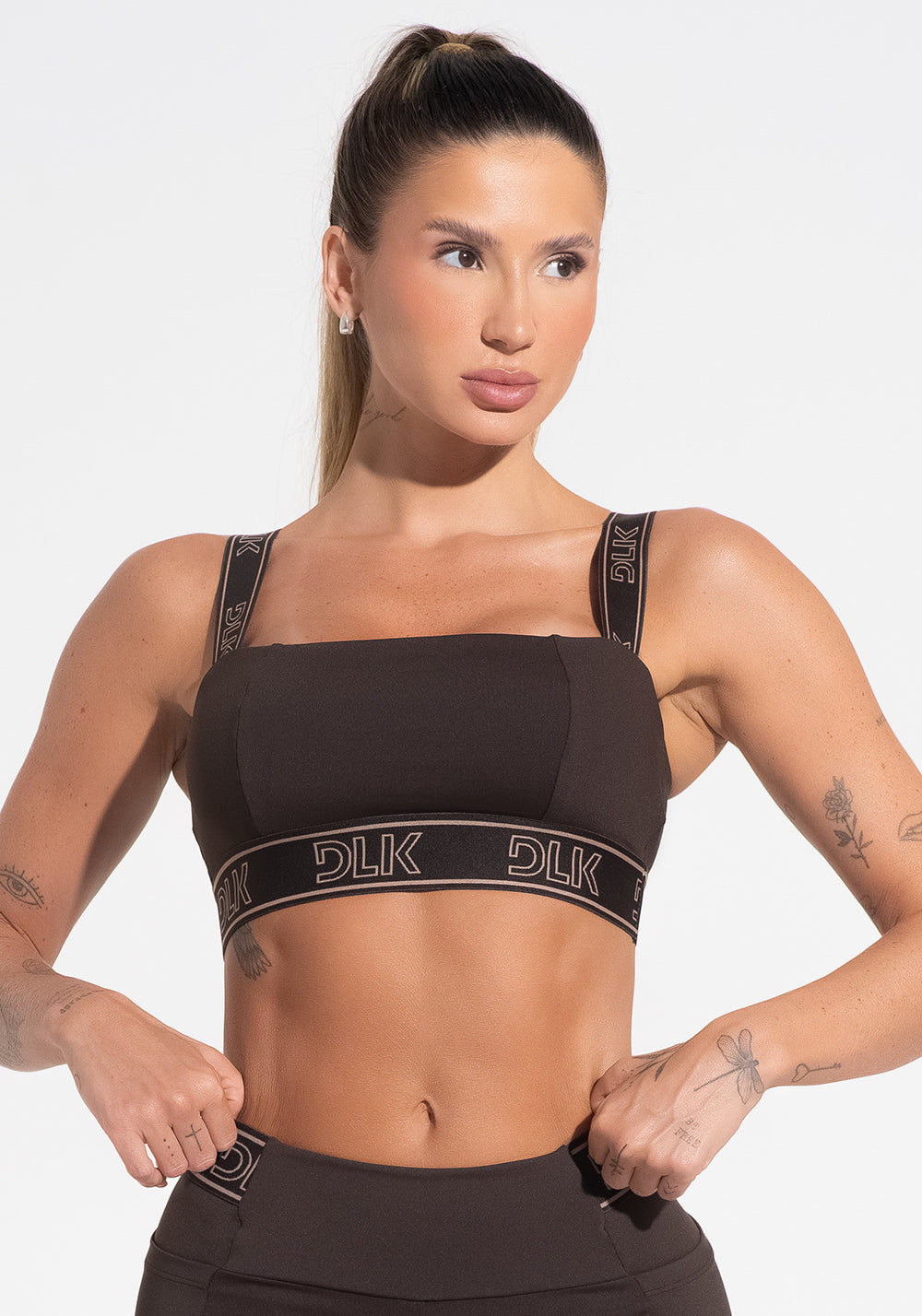 Blusa Baby Look Feminina De Tule Com Elástico Nas Laterais