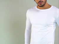Camiseta Poliamida Manga Longa For Men Com Proteção Uv Branco Dlk