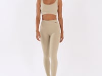Legging Fitness Feminina Areia Canelada Com Cós Alto Seamless+ Dlk