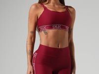 Top Fitness Feminino Com Bojo E Alças Duplas De Elástico Activity Dlk Vermelho Cereja
