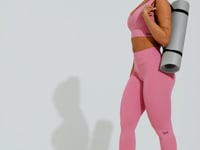 Top Fitness Feminino Com Decote V Soul Dlk Rosa
