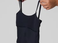 Top Alongado Fitness Com Detalhe Canelado Motion Line Dlk Preto